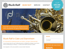 Tablet Screenshot of musik-raff.de